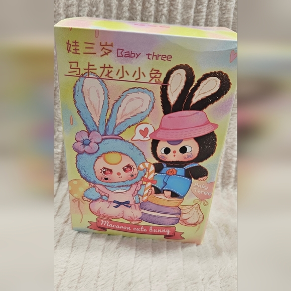 Baby Three Macaron Cute Bunny Action Figure Set - Picture 1 of 5
